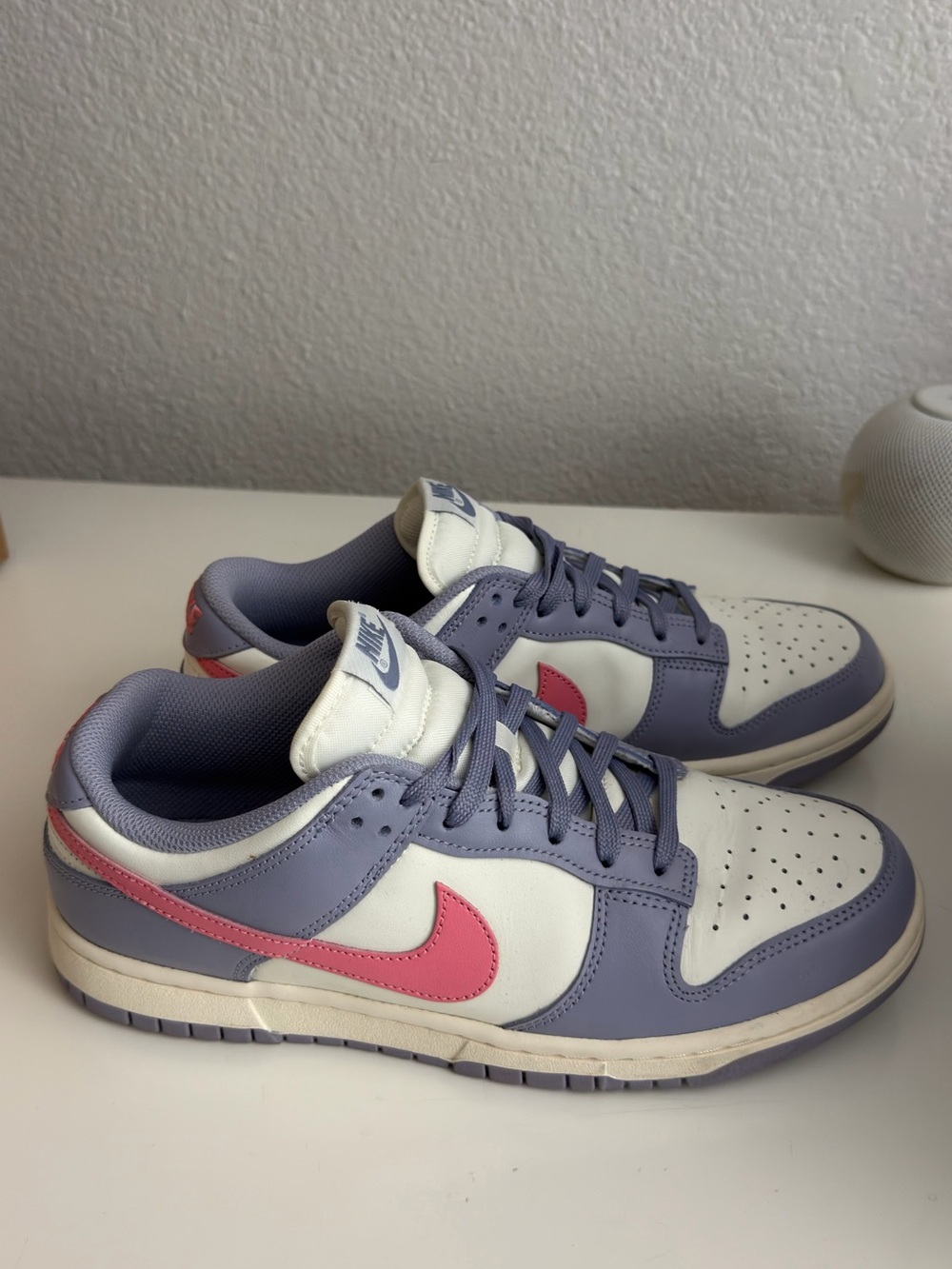 Nike Dunk Low indigo haze/coral chalk sneakers